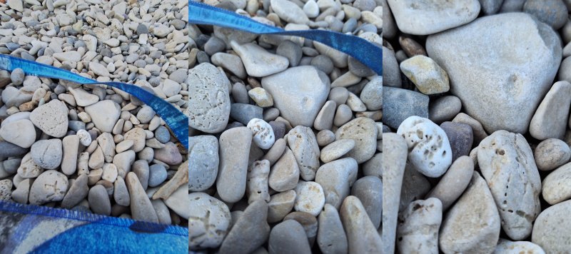 Camera, different zoom levels