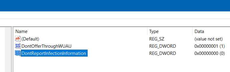 MRT, registry change