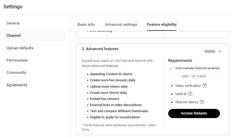 Eligiblity, expanded