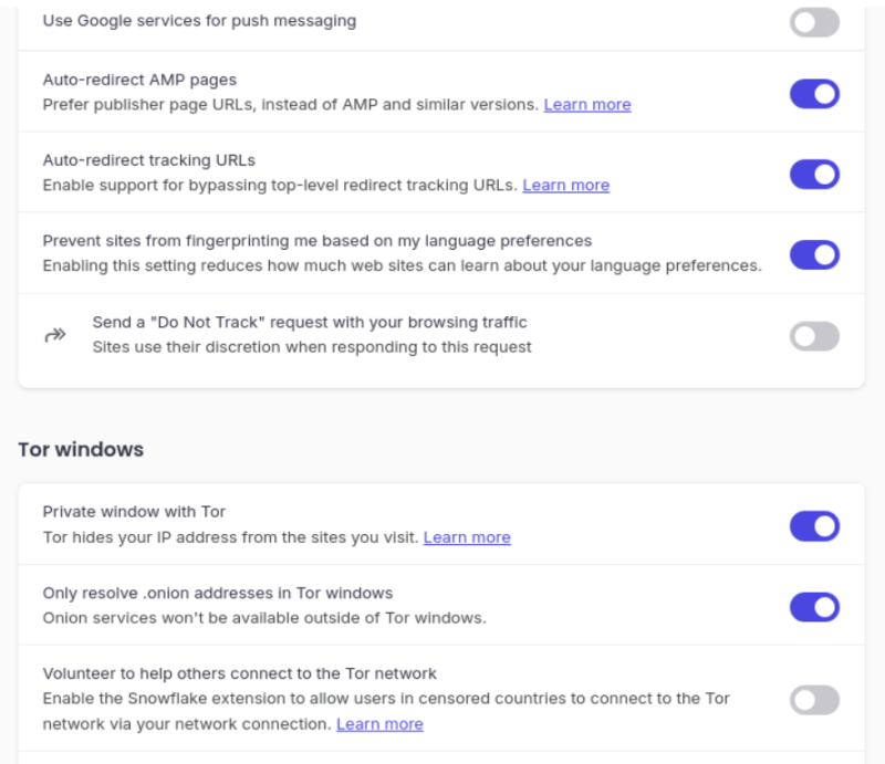 Privacy and security