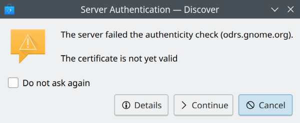 Certificate error