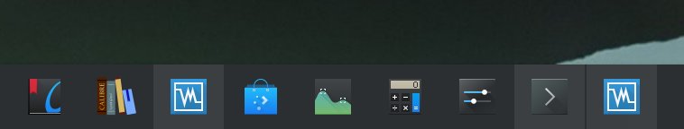 Icons-only task manager, apps not shown correctly