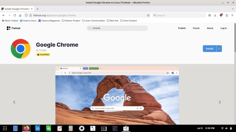 Unverified Chrome
