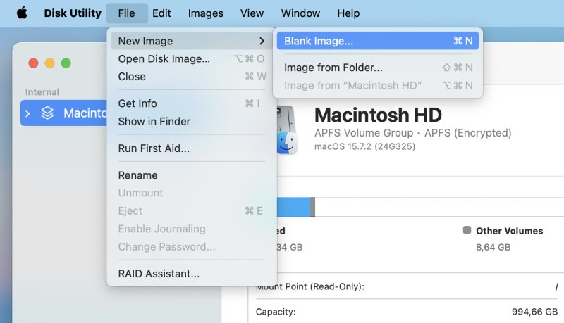 Create file container