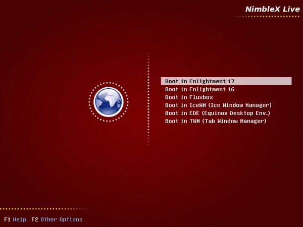 More boot menu options