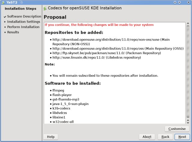 Installing proprietary 2