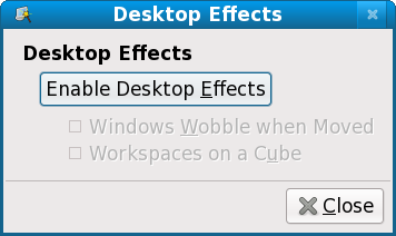 Desktop effects