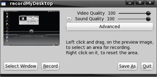 recordMyDesktop