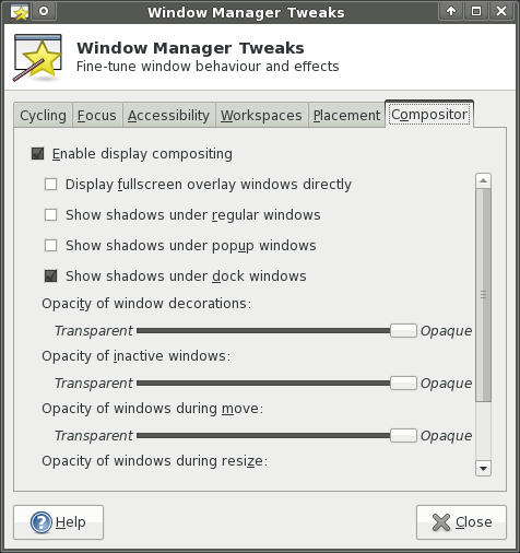 Window manager tweaks