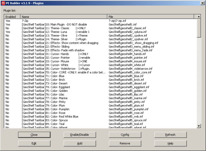 Bart's PE Builder plugins
