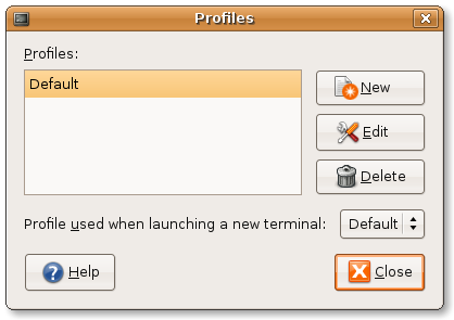 Change terminal - profiles