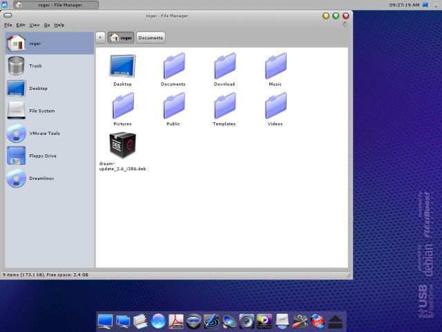 Dreamlinux folders default color