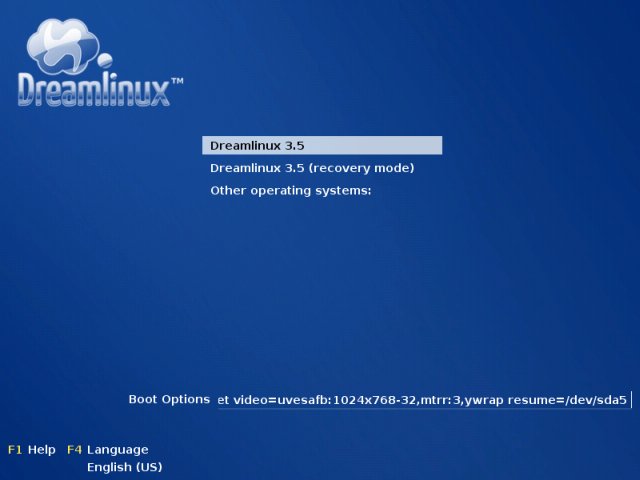 Dreamlinux grub