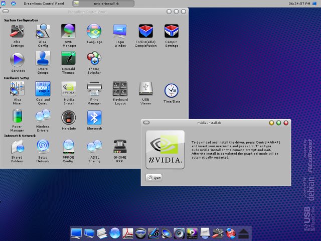 Dreamlinux Nvidia install