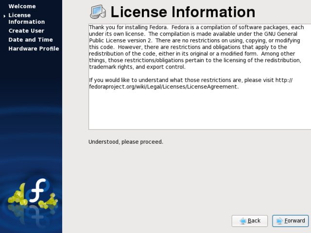 Fedora license