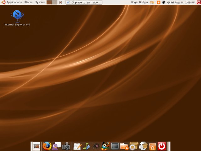 ies4linux desktop (Gibbon)