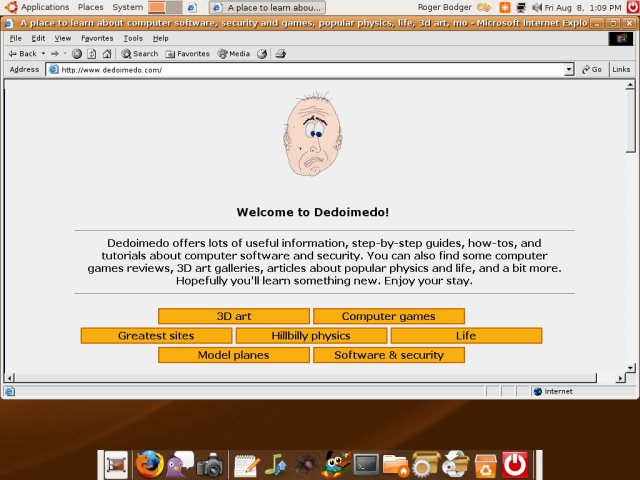 ies4linux ie running