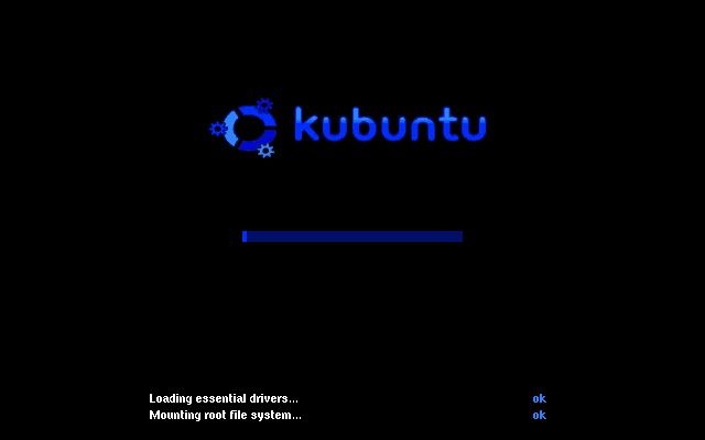 Kubuntu booting from hard disk