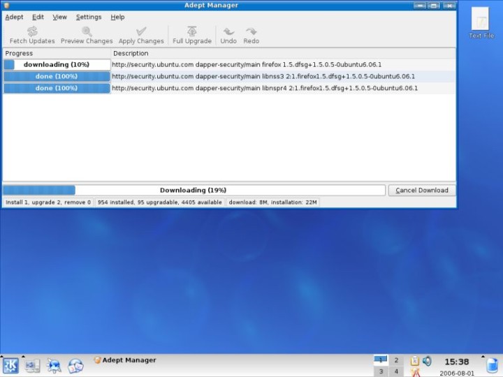 Kubuntu downloading Firefox
