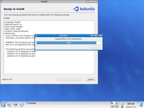 Kubuntu installing 2
