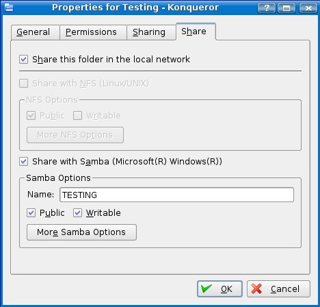 Linux commands - samba share 1