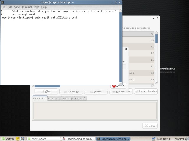 Linux Mint vmware tools xorg