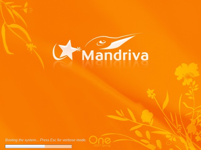 Mandriva booting live CD 2
