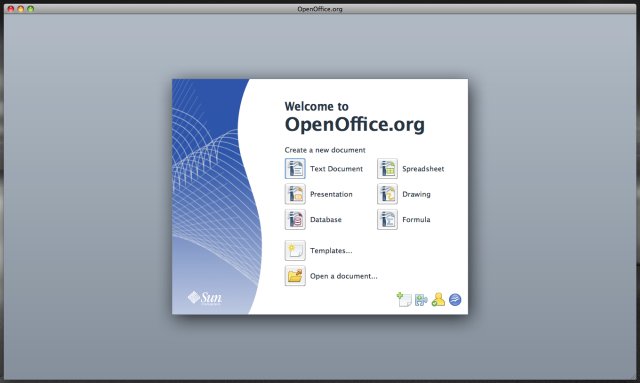 OpenOffice 3 mac 1