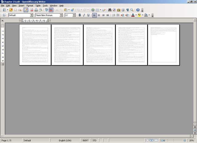 OpenOffice Writer multi-view