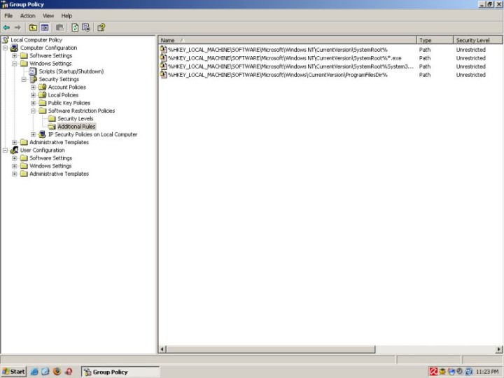 Policies additional rules 1