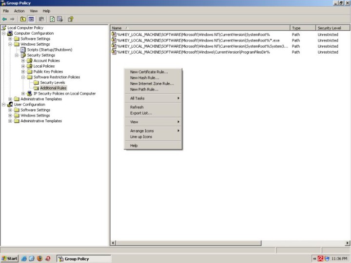 Policies additiona rules 2