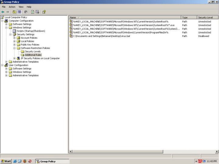 Policies additional rules 3