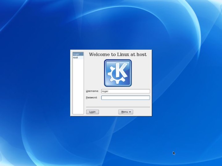 Slackware KDE loaded