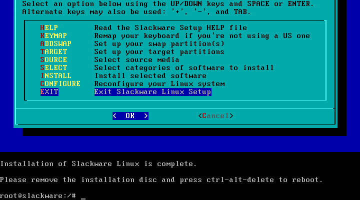 Slackware reboot