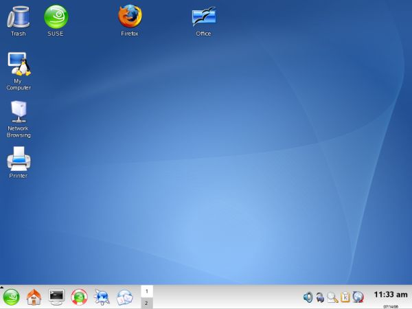 SUSE KDE desktop