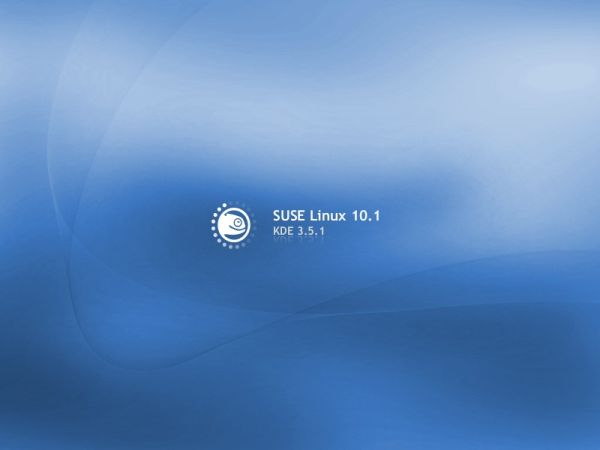 SUSE KDE desktop loading
