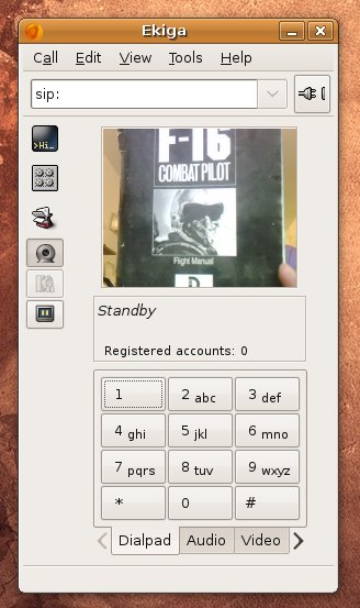 Ekiga webcam