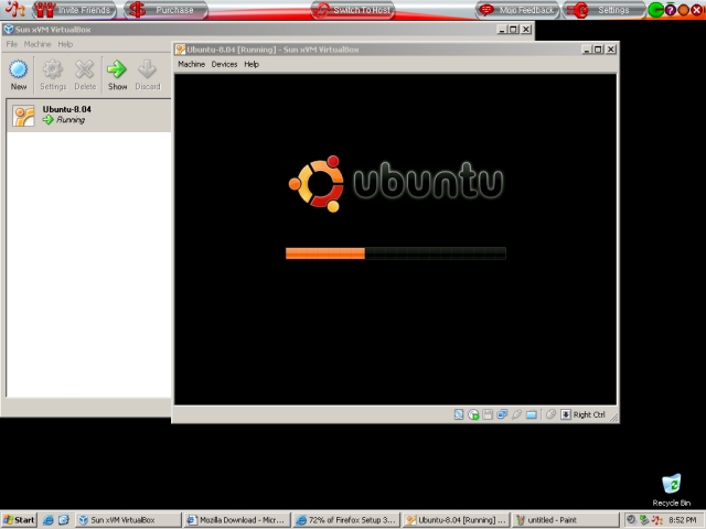 MojoPac running VirtualBox running Ubuntu