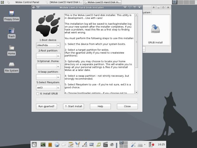 Wolvix HD installer