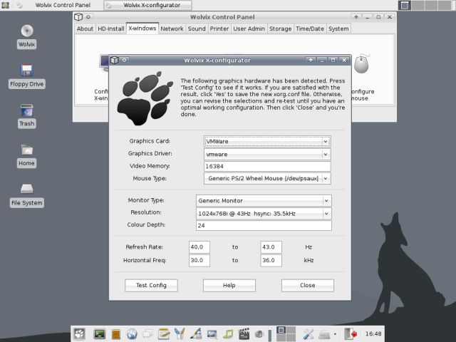 Wolvix X Configurator