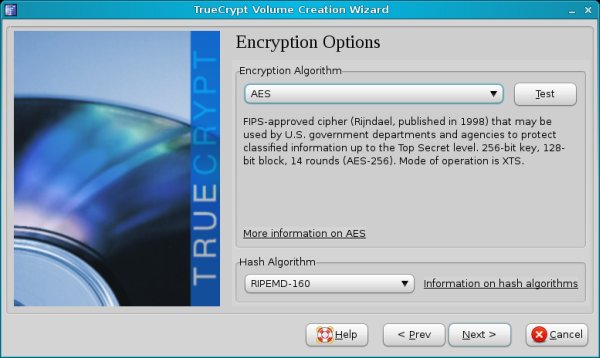 TrueCrypt wizard