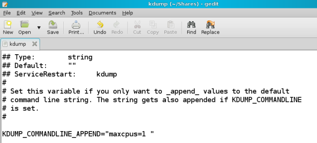 Command line append