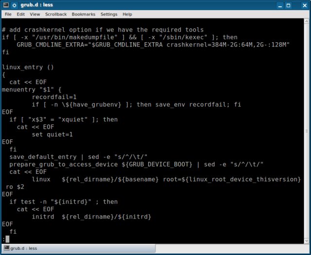 Kernel crash mechanism