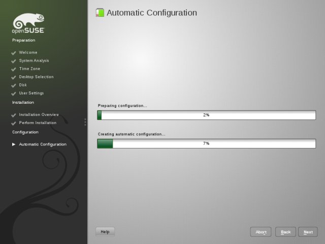 Automatic configuration