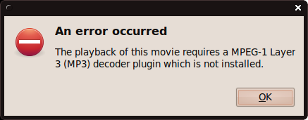 Codec error