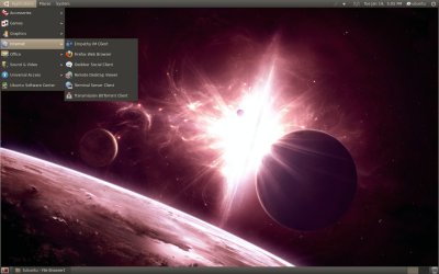 Full, dark, app menu