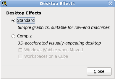 Desktop effects