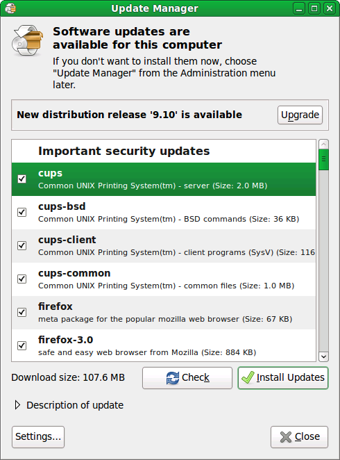 Update manager
