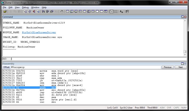 Embedded disassembly