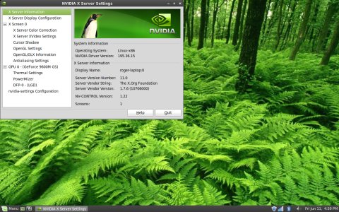 Nvidia menu